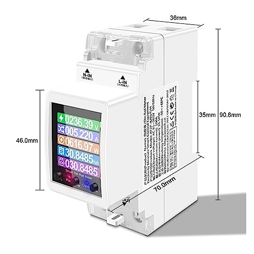 Evita facturas altas con este medidor de energía wifi 100A interruptor inteligente digital 7
