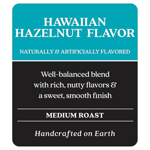 Copper Moon Whole Bean Coffee, Medium Roast, Hawaiian Hazelnut Blend, 0.9 kg