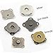 mollensiuer 24 Sets Sew in Magnetic Plum Bag Clasps Button Snaps for Purses Handbag Clothes Scrapbooking Closure Fastener Sewing Craft DIY (Silver) (14mm)