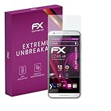 atFoliX Glasfolie kompatibel mit HTC Desire 620 Panzerfolie, 9H Hybrid-Glass FX Schutzpanzer Folie