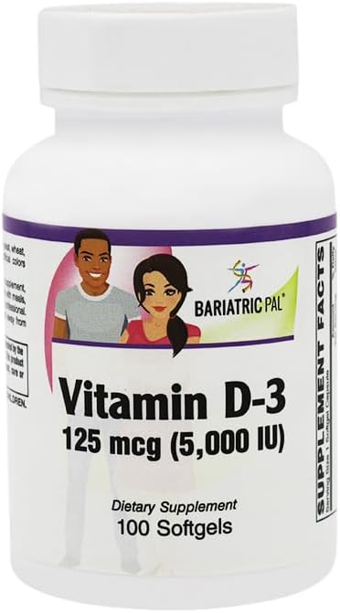 Vitamina D-3 125mcg (5000 IU) Cápsulas Vegetarianas - 100 Unidades