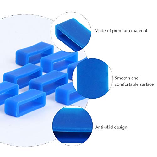 UKCOCO 11Pcs Silicone Watch Loops Watch Pulseira Watch Band Loops Watch Tool Kit with Watch Spring B