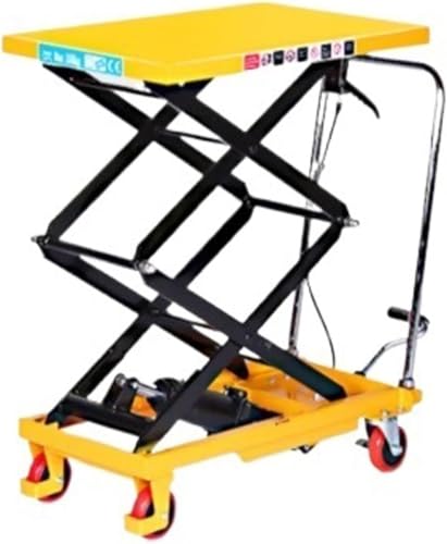Hydrauliczny wózek stołowy nożycowy, ręczna platforma podnosząca, podwójna konstrukcja nożycowa, nośność 350 kg, wszechstronne rozwiązanie do podnoszenia do domu i garażu