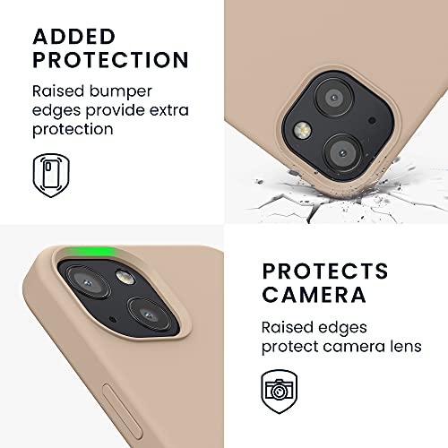 kwmobile Case Compatible with Apple iPhone 13 Case - TPU Silicone Phone Cover with Soft Finish - Mother Of Pearl - Image 3