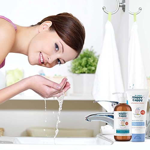 Image of Happy Cappy Medicated Shampoo, Body Wash, and Moisturizing Cream Bundle | Baby Dandruff Shampoo, Eczema Lotion for Kids, Helps Cradle Cap & Seborrheic Dermatitis, Reduces Redness, Fragrance-Free