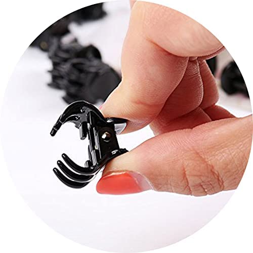 BHARATGAURAV Hair Accessories Small Butterfly Hair Claw Clips for Women & Girls | Black Mini Hair Clutchers Strong Grip Stylish Everyday Hair Accessories | Set of 32 3