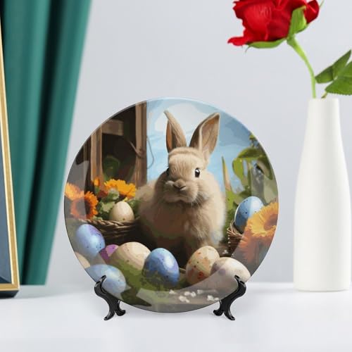 Plato decorativo de hueso de porcelana 8 pulgadas miniatura 6