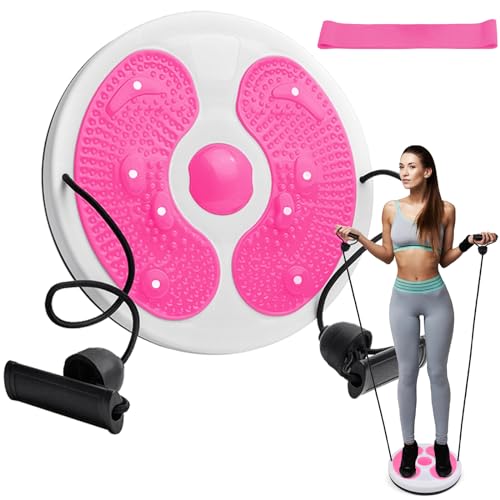 Flintronic Twist Disque de Taille, Disque de Torsion Fitness avec Corde, Twist Waist Board, Tour de...