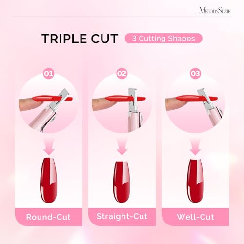 Image of MelodySusie Adjustable Stainless Steel Acrylic Nail Clippers, Pale Pink