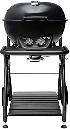 Barbacoa esférica de acero, parrilla de jardín exterior Outdoorchef modelo ASCONA 570 G All Black + funda de regalo