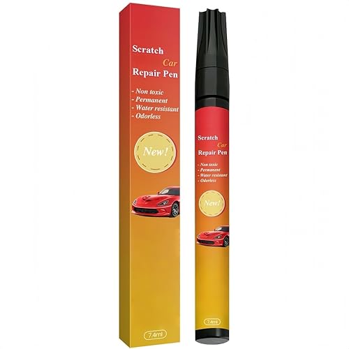 Car Scratch Remover Pen,Touch Up Paint For Cars,Ca-R Paint Scratch Repair,Weatherproof Touch Up Pa-Int Pen,Quick And Easy To Use,Wind And Rain Proof,Applicable To Rearview Mirrors Tires Etc(Black)