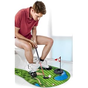 Toilet Golf, Toilet Golf Game Mini Golf – Gag Gifts for Men – Funny Dad Gifts, Funny Gifts for Men Boyfriend Brother, White Elephant Gifts for Adults