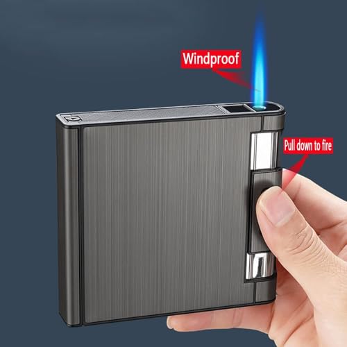 Encendedor antorcha recargable 2 en 1 con diseño dragón miniatura 2