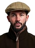 Elégante et jamais passée de mode la casquette Jack Pyke Tweed - Vert est une casquette de chasse classique au look Gentleman Farmer.