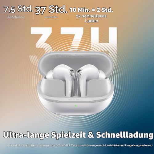 SoundPEATS Air5 Pro True Wireless In‑Ear Kopfhörer, Weiß – Ansicht 5