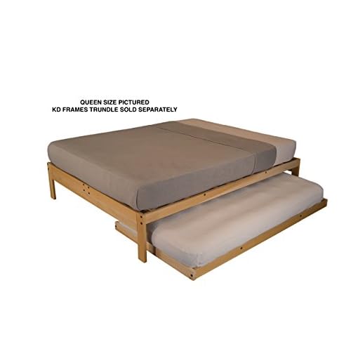 KD Frames Nomad Platform Natural Poplar Bed Queen Beachfront Decor