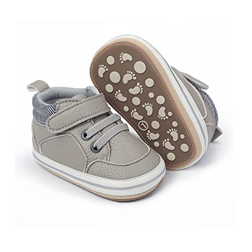 Image of RVROVIC Baby Boys Girls Anti-Slip Sneakers Soft Ankle Boots Toddler First Walkers Newborn Crib Shoes