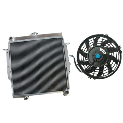 Radiador de aluminio + ventilador recambio motor serie 75 HZJ75 1990 1991 1992-2001