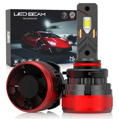 Image of LEDBeam LED MX 120W Automotive Grade 7035 Chip 22000Lm 6000k White Car Headlight Bulbs with External Canbus Ballast Driver (12V,120W /2bulbs) (HB3 /HB4 (9005 /9006)), Pack of 2