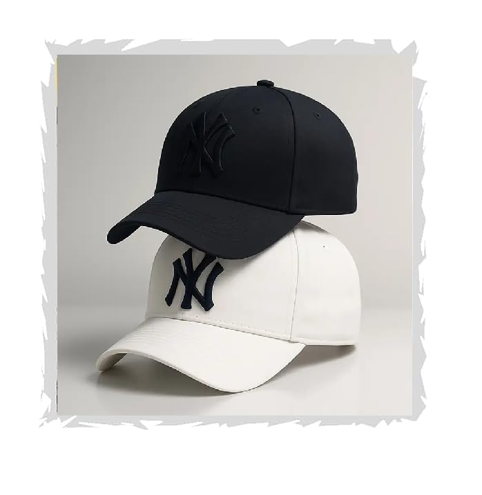 A Brand Adjustable Unisex Cap for Men and Women Freesize Baseball Caps (Pack of 2) Black