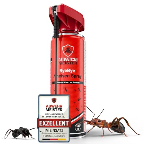 ABWEHR MEISTER ORIGINAL ByeBye Ameisen-Spray 2.0 [500 ml] mit Sofortwirkung dank AM-Formel exzellente Alternative zur Ameisen-Köderdose Ameisengel & Ameisenpulver