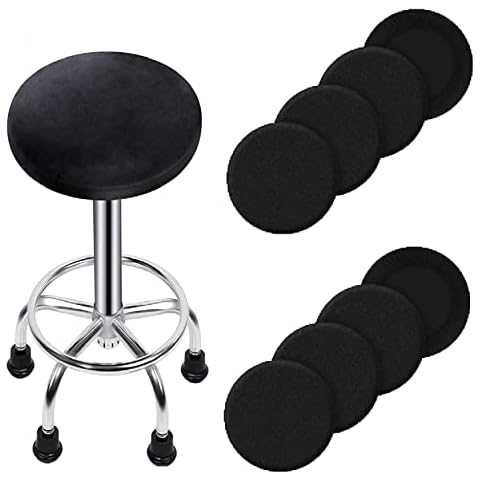 AYCHLG Round Bar Stool Seat Covers Washable Stool Cushion Slipcover Elastic Bar Chair Covers for 12-14 14-17 Inch Chair Home Bar Hotel Use Cover