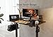 Claiks Electric Standing Desk, Adjustable Height Stand up Desk, 48x24 Inches Sit Stand Home Office Desk with Splice Board, Black Frame/Black Top