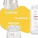 Pigeon Glass Nursing Bottle Wide Neck, Natural Feel, Easy to Clean, Heat-Resistant, Orange, 5.4 Oz (Pack of 2)