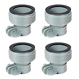 Hose Adapter Type B, 4PCS 1.25inch to 1.5inch Hose Conversion B...