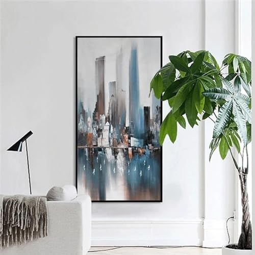 Affiches et impressions de tableaux abstraits bleus sur toile - 4