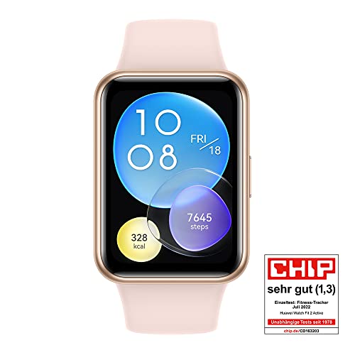 HUAWEI WATCH FIT 2 SmartWATCH, 1,74''HUAWEI FullView-Display,Bluetooth-Anrufe, Gesundheitsmanagement,Lange Akkulaufzeit,Animierte Quick-Workouts, SpO2-Erfassung,30 Monate Garantie,Pink - Image 3