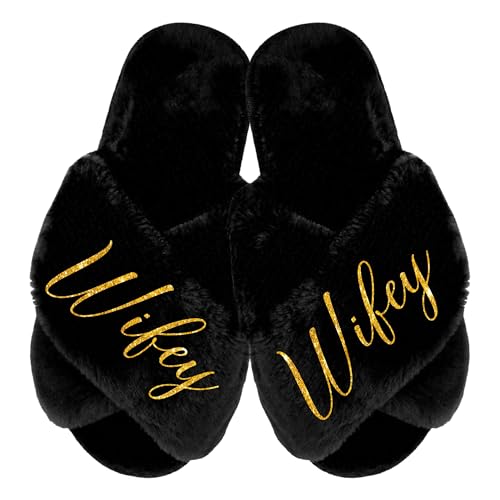 Wifey Cozy Slippers, Wife Slippers for Women, Wifey Gifts, Wedding Shoes for Bride, Birthday Gifts for Wife from Husband2
