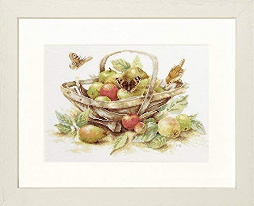 LanarteCounted Cross Stitch Kit: Summer Fruit, NA, 39 x 29cm