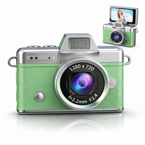 ���^�J���� LK-027 �~�j�J���� 180°��]�����Y ���B��Ή� HD720P 1280×720 ����B�e �ʐ^�B�e 64GB SD�J�[�h�t�� �ő��35000���ۑ� ��7���Ԙ^�� �R���p�N�g ���{��������t�� (�O���[��)