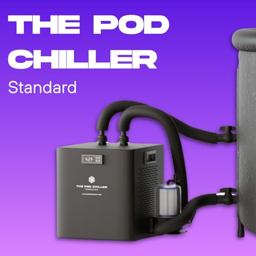 Image of The Pod Company Standard Water Chiller - 1 /3 HP - 41F Cold Plunge Cooling System - Compact, Energy-Efficient, and Ideal for Daily Home Use - Compatible with Ice Pod Pro & Long Pod