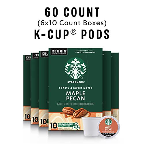 Image of Starbucks K-Cup Coffee Pods, Flavored Hot or Iced Coffee, Maple Pecan, 60 Keurig Pods