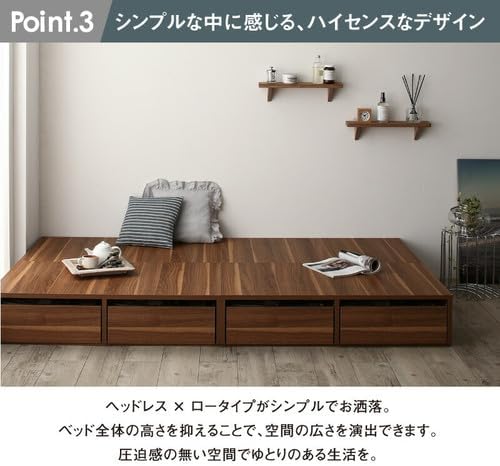 MINT 収納ベッド 大容量 ボンネルコイルマットレス チェストベッド セミシングルショート 大容量収納 マット付き フルスライドレール 容量約97L : インテリアショップファンボヌール - 通販 - Yahoo!ショッピング