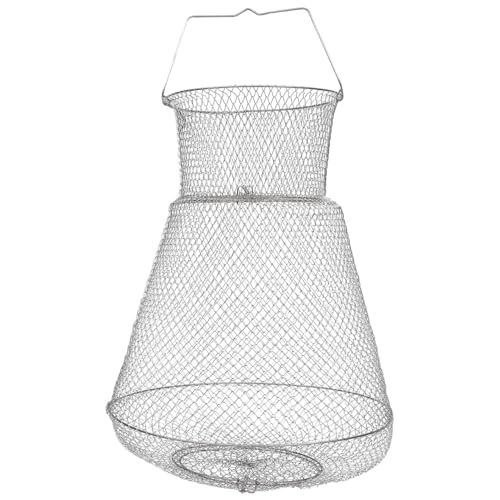 Panier à poisson fil d'acier nasse crabe eau douce mer 45 x 72 cm - 4