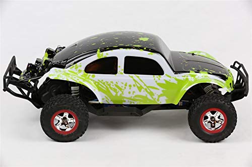 SummitLink Compatible Muddy Green Over White/Black Replacement Body for 1/10 RC Truck (Truck Not Included) SSB-WBG-02