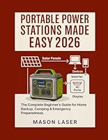 PORTABLE POWER STATION MADE EASY 2026: The Complete Beginner’s Guide for Home Backup, Camping & Emergency Preparedness. B0G356KQSV Book Cover
