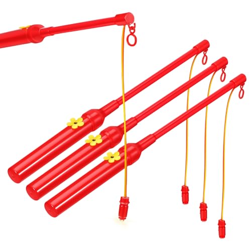 Mipcase 4Pcs Traditional Lantern Poles LED Light Stick Holders for DIY Lantern Making Durable Plastic Festival Decorations Unique Design for Home and Outdoor Use