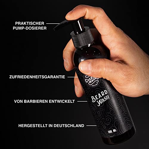 Foto von Charlemagne Bartshampoo für Männer - 200 ml, Mediterranean Breeze-Duft - Für Trockene Haut & Dichteres Barthaar - Bart Styling - Gegen Bartschuppen & Juckreiz - Bartseife, Made in Germany