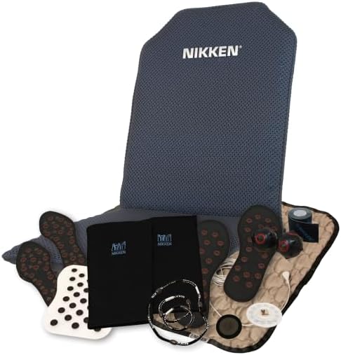 Fitness Accessories Energy Pack for Nikken – Car Lumbar Support for Posture – Black Athletic Tapes & Wraps – Powerband Bracelet & Necklace – Grounded Shoes Insoles & Foot Pads – Chair Posture Support