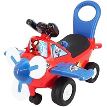 Kiddieland Spidey Lights & Sounds Activity Plane for Toddlers, Interactive Toy Airplane with Flashing Propeller, Engine Effects, Durable Safe Design, Ages 1236 Months