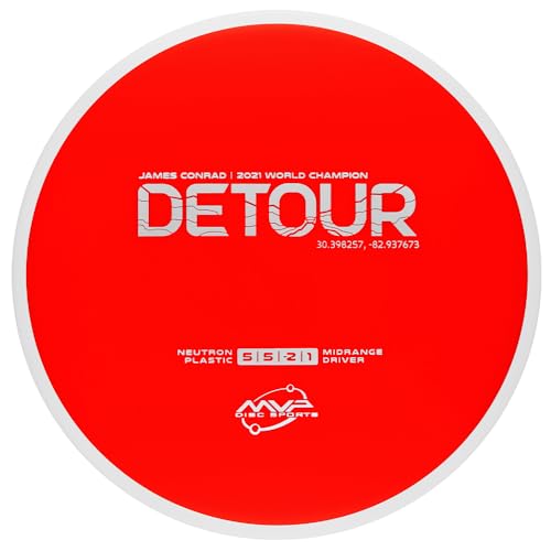 Image of MVP Disc Sports Neutron Detour James Conrad Edition Disc Golf Midrange (Colors May Vary)