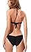lovewhitewolf Women's V Neck Tassels Padded One-Piece Swimsuit (Large,Black)