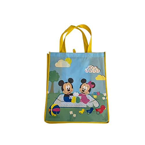 Disney's Mickey Mouse and Minnie Mouse Baby Large Reusable Tote Bag Multi-colored