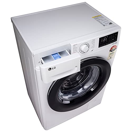 Get the Best Washing Experience with LG's 7 Kg 5 Star Inverter Front Load Washing Machine with Inbuilt Heater, AI DD Technology & Steam for Optimal Hygiene!
