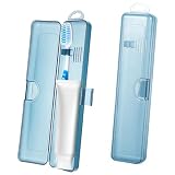 Classicseali Etui podróżne na szczoteczkę do zębów, 2 szt., Uchwyt podróżny na szczoteczkę do zębów 20 x 4,6 x 2,8 cm, Przenośne plastikowe uchwyty podróżne na szczoteczki do zębów z bezpieczną