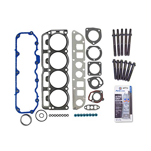 CPWK36 Head Gasket Set Bolt Kit Fits: 97-02 Dodge Dakota Jeep Cherokee 2.5L OHV 8v VIN P